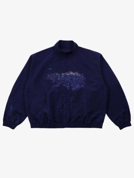 Travis Scott Cactus Jack x Fragment x Nike Tokyo Windbreaker Zip Jacket Blue