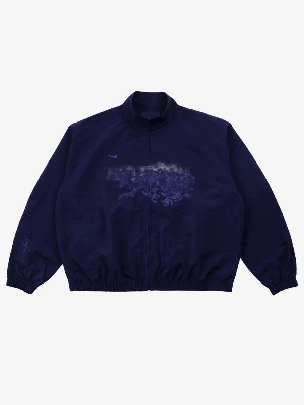 Travis Scott Cactus Jack x Fragment x Nike Tokyo Windbreaker Zip Jacket Blue