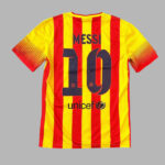Travis Scott Lionel Messi FC Barcelona 2013 2014 Away Jersey