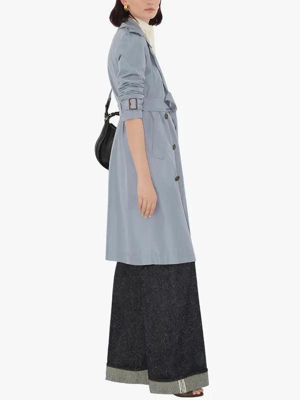 Trench Silk Long Coat