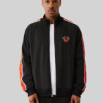 True Religion Embroidered Track Jacket Black
