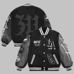 UFC 311 Los Angeles Varsity Jacket Black