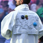 US Open Novak Djokovic White Lacoste Jacket