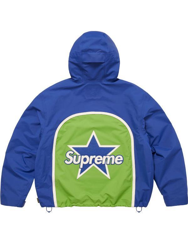 Vanson Leathers Supreme Gore Tex Shell Hooded Jacket Blue