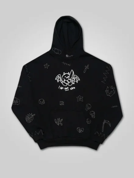 Very Cool I Am Not Nice Hoodie Black