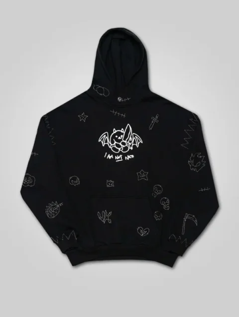 Very Cool I Am Not Nice Hoodie Black