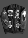 Very Cool Play Cruel Varsity Jacket Black