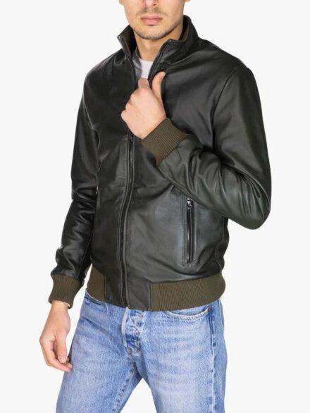 Victor Mens Bomber Green Jacket