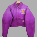 VintageCarharttXNYYankeesCroppedJacketOmbrePurple