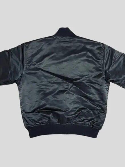 Vintage 80s Starter Raiders NWA Satin Bomber Jacket Black