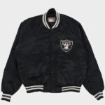 Vintage 90s Raiders Black Bomber Jacket