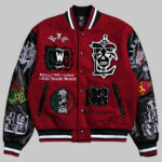 WWE LWO Letterman Jacket Red Black