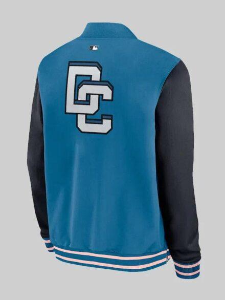Washington Nationals Authentic Collection City Connect Mens Nike MLB Full Zip Bomber Jacket