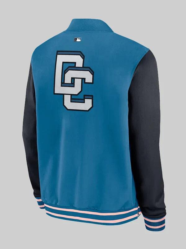 Washington Nationals Authentic Collection City Connect Mens Nike MLB Full Zip Bomber Jacket