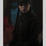 Wednesday Addams Black Cropped Hoodie