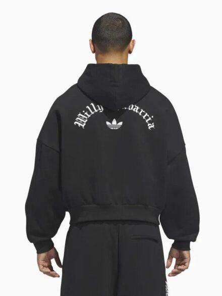 Willy Chavarria x Adidas Zip Up Hoodie Black
