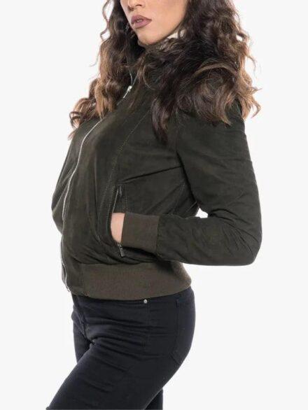 Women s Bomber Jacket In Green