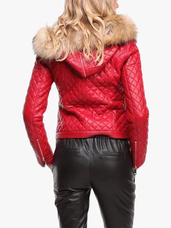 Women s Lamb Latest Guignard Red Jacket