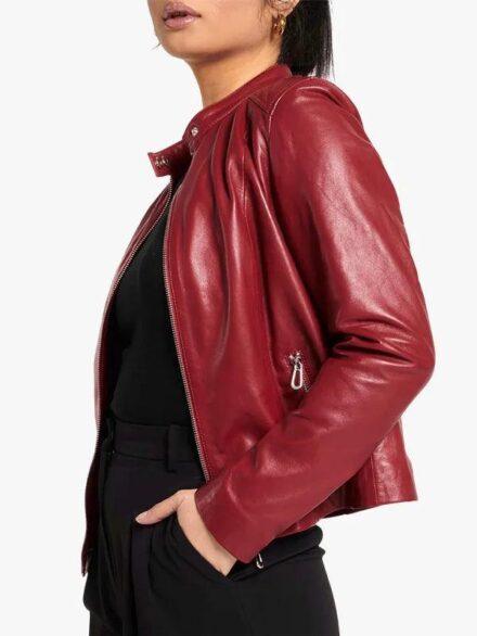 Women s Red Racer Jacket