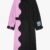 Women's Asymmetric Wave Two-Tone Trench Coat
