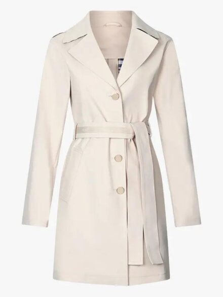 Women's Belted Mid-Length Trench Coat