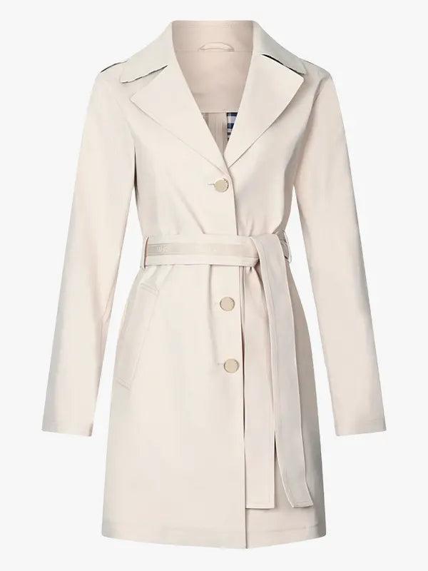 Women's Belted Mid-Length Trench Coat