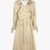 Women's Double-Breasted Long Trench Coat with Tie Cuffs