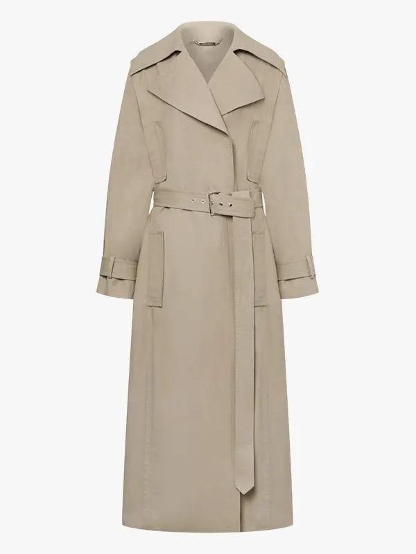 Women's Long Belted Overcoat