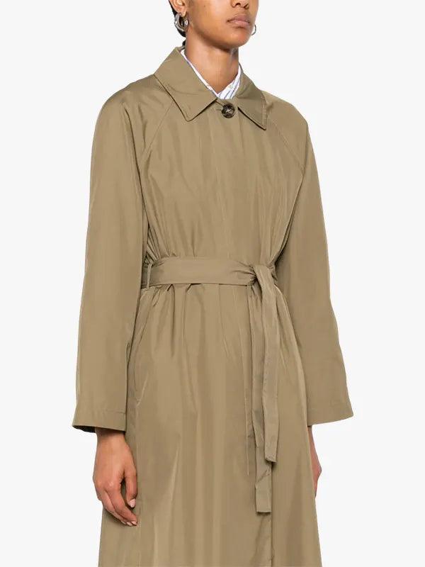 Women's Longline Single-Breasted Trench Coat
