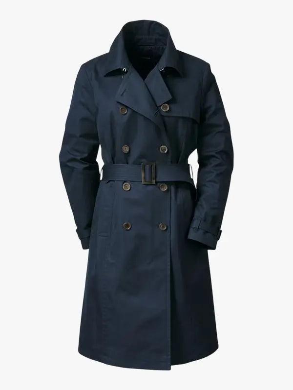 Women's Navy Trench Coat