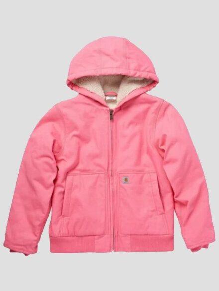 Womens Pink Carhartt Jacket with Hood
