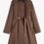 Women's Two-Tone Belted Trench Coat