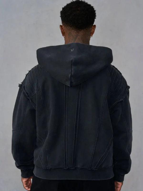 YoungLA xBatman Armored Black Zip Up Hoodie