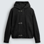 Zara Clasp Jacket Black