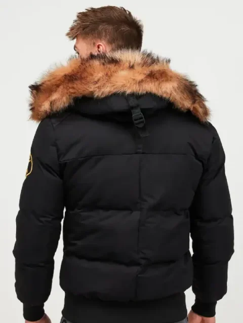 Zavetti Canada Jet Black Aylmer Bomber Parka Jacket