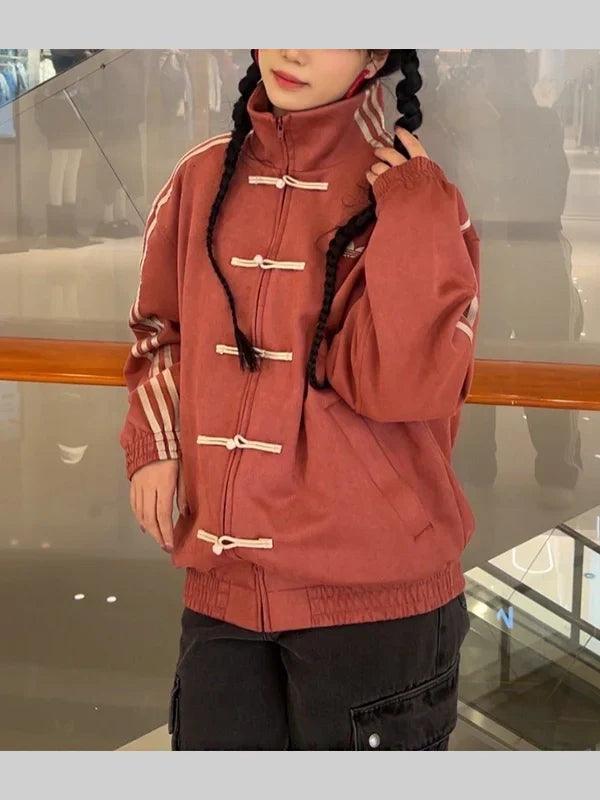 adidas tang chinese new year jacket red