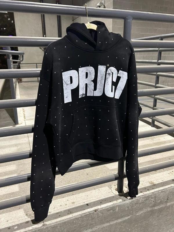 barajas project capri rhinestone hoodie