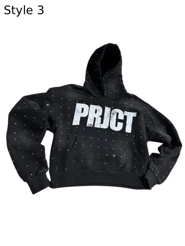 barajas project rhinestone hoodie