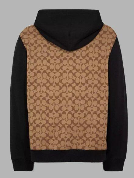 brown coach hoodies signature