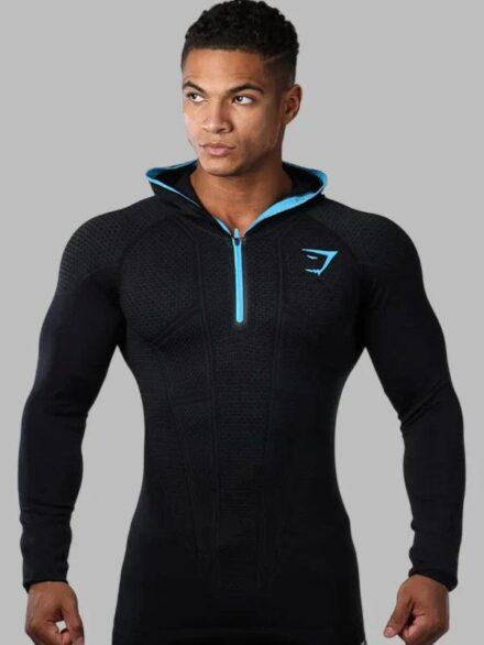 gymshark onyx hoodie black