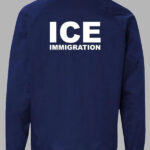 ice immigration jacket blue