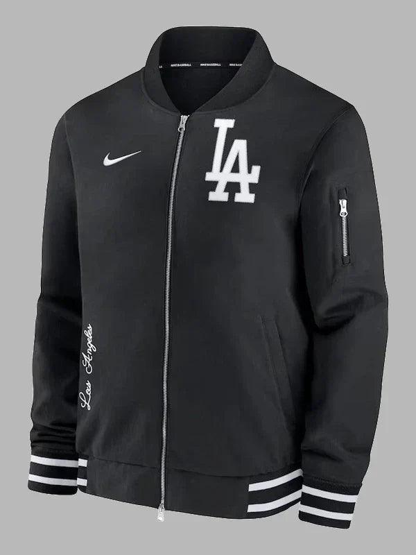 la dodgers nike jacket black