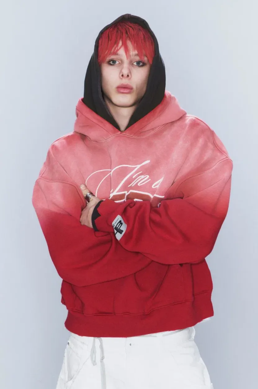 landon barker double hood hoodie