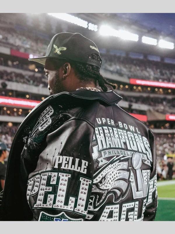 pelle pelle eagles leather jacket