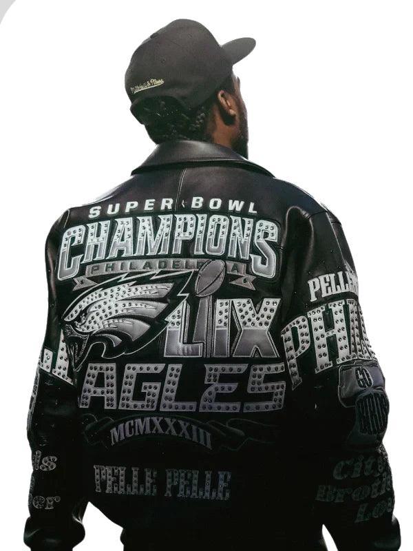 philadelphia eagles pelle pelle leather jacket