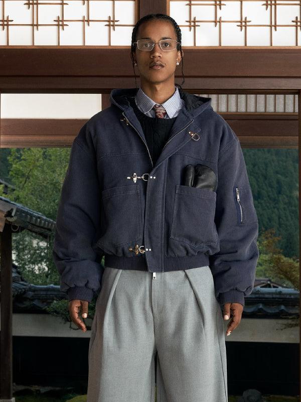 shige canvas clasp jacket shinzo