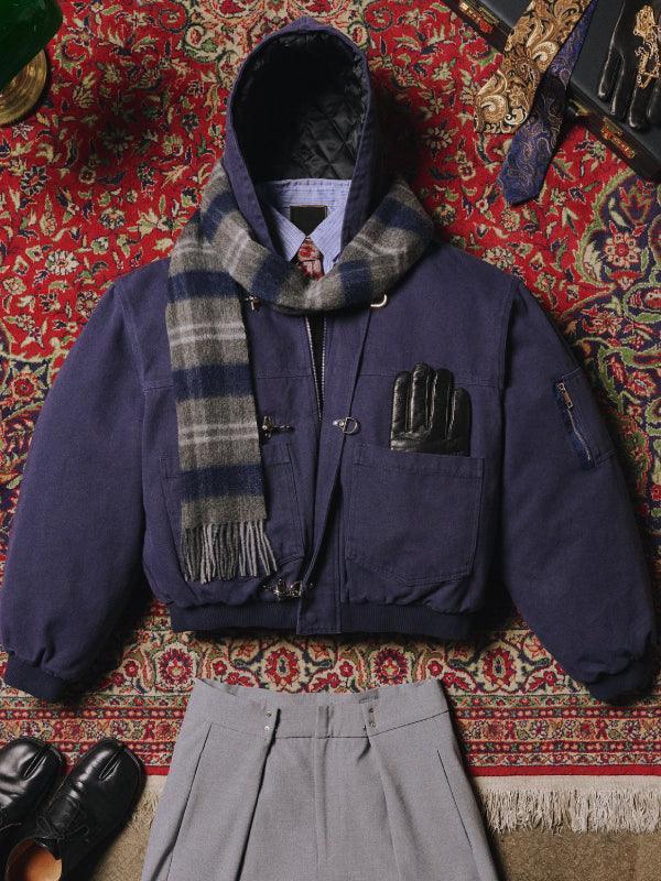 shinzo clasp jacket blue