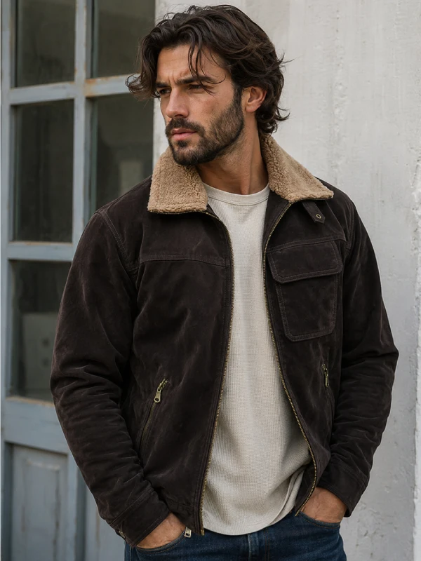 ugg australia belfast suede bomber jacket