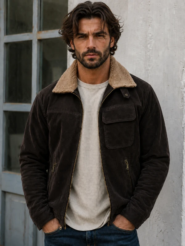 ugg belfast suede bomber jacket