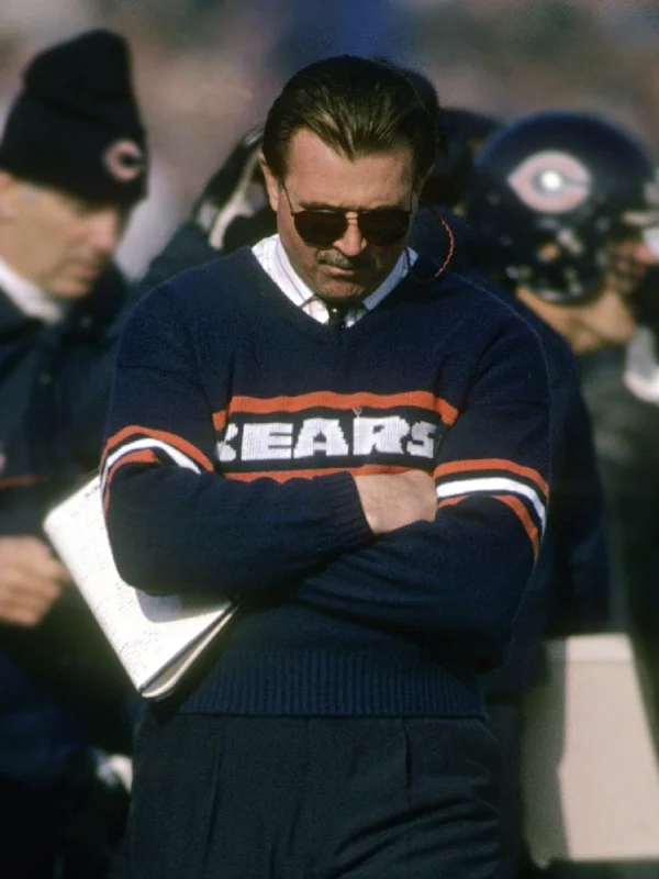 Chicago Bears Mike Ditka Navy Sweater Vest